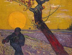 Motief Van Gogh - Zeeman bij ondergaande zon